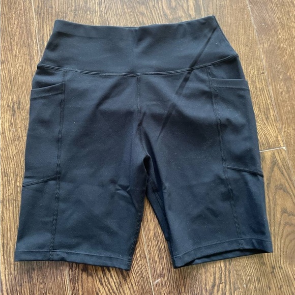 Women's Black High-Waisted Bikers Shorts - Picture 10 of 12